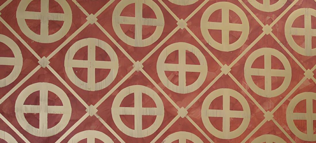 Muster mit Sonnenkreuz